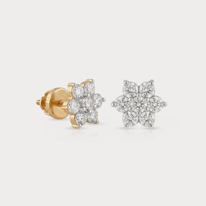 Lunar Bloom Diamond EarRing