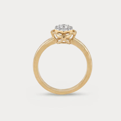 Sagewood Floral Nakshatra Diamond Ring