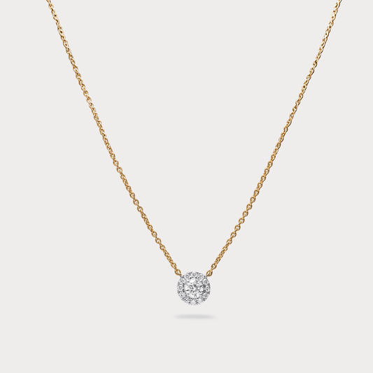 Voglia Halo Diamond Pendant Chain
