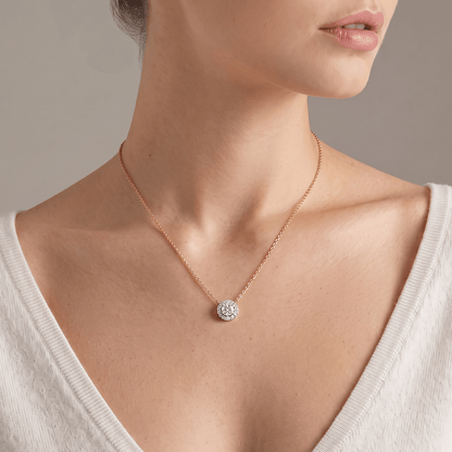Voglia Halo Diamond Pendant Chain