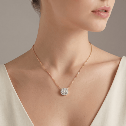 Auroraborn Cluster Diamond Pendant Chain