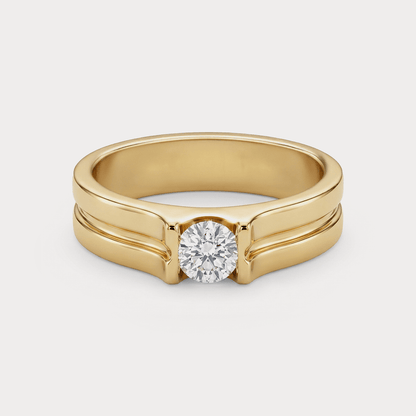 Signet Diamond Mens Ring