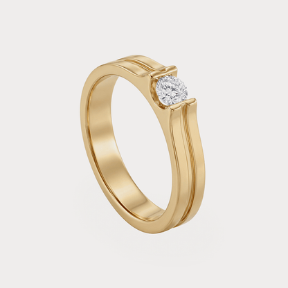 Signet Diamond Mens Ring