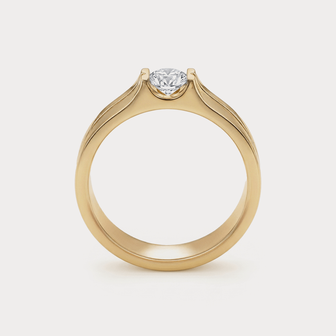 Signet Diamond Mens Ring
