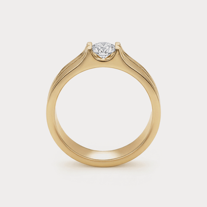 Signet Diamond Mens Ring