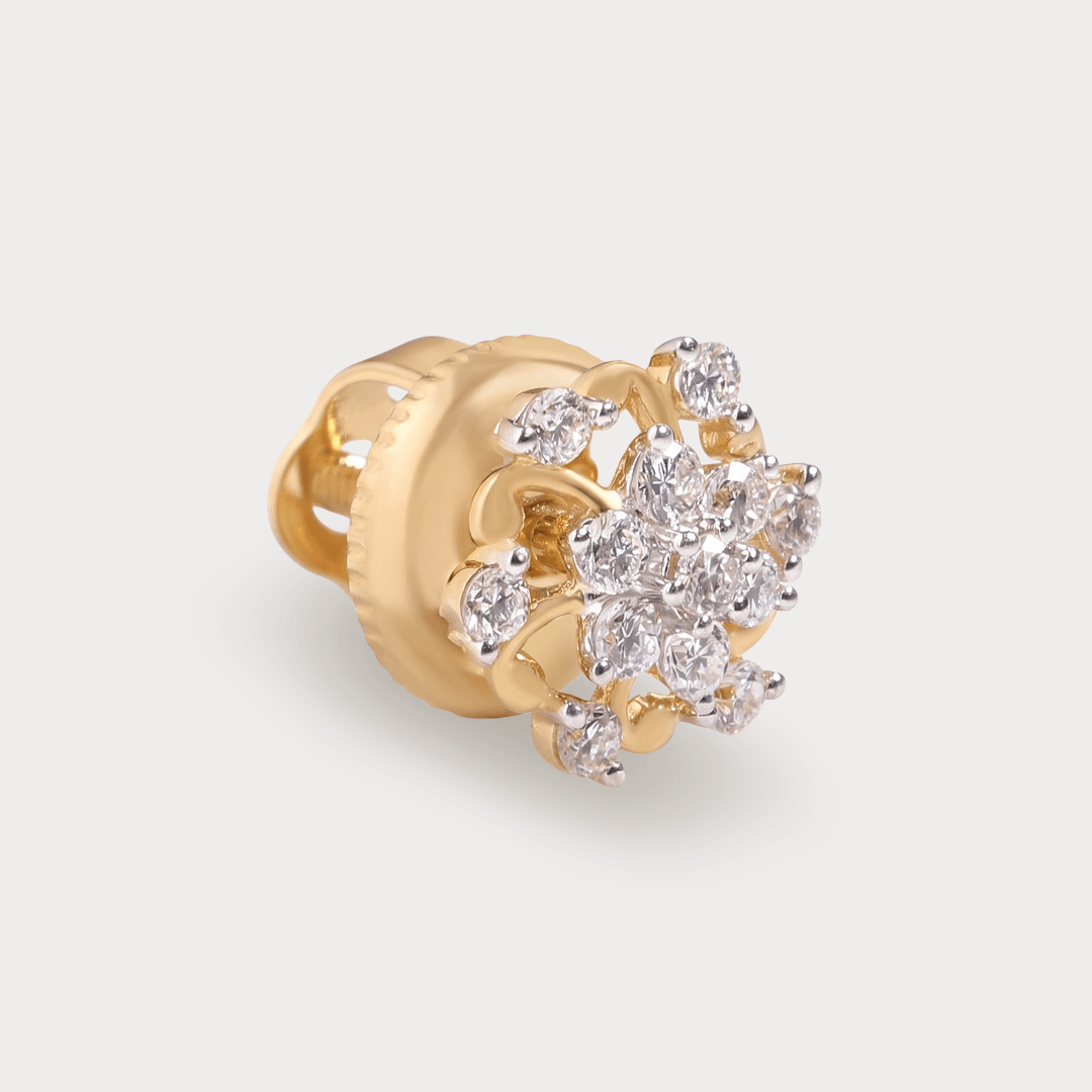Wildflower Floral Nakshatra Diamond EarRing