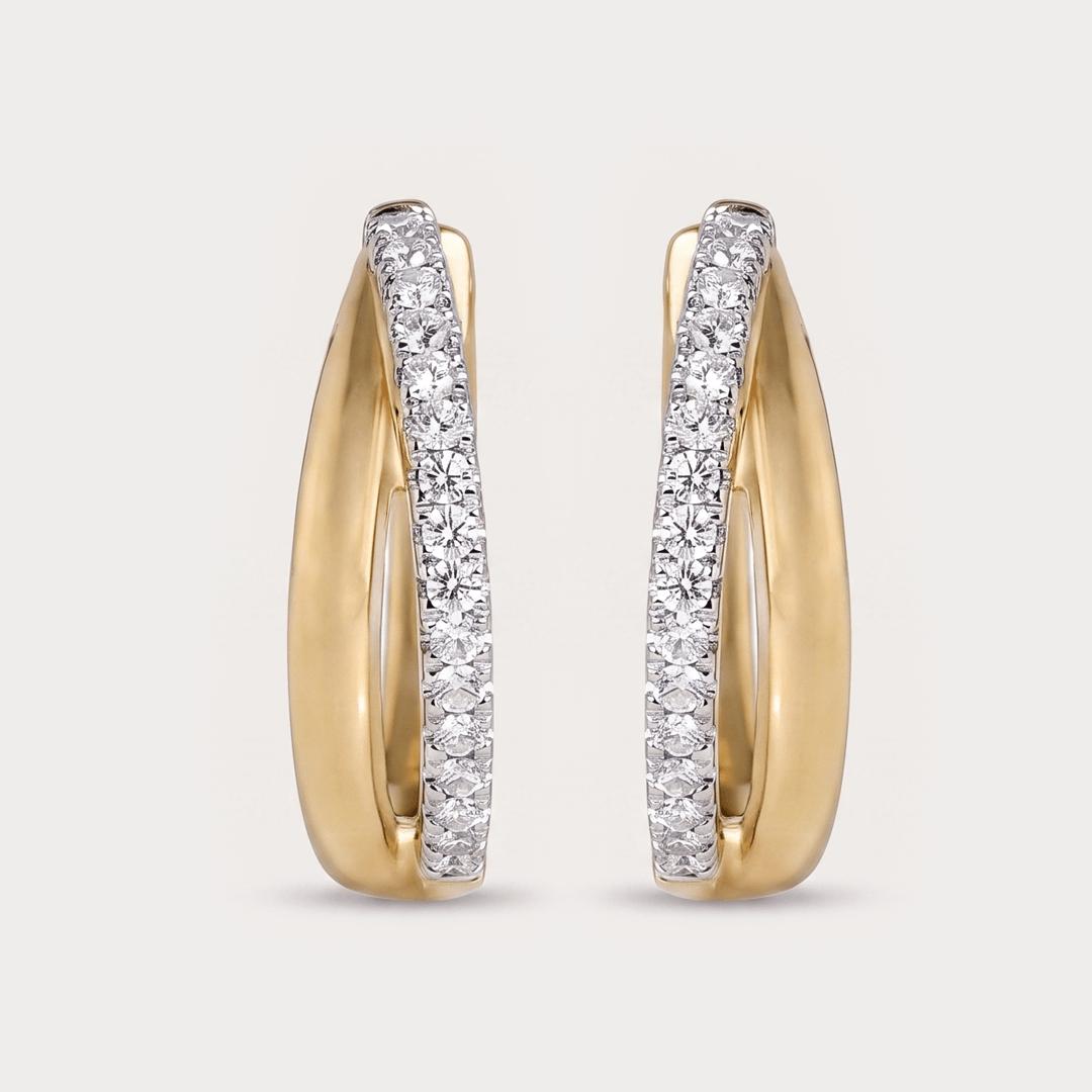 Sunwarm Hoop Diamond EarRing