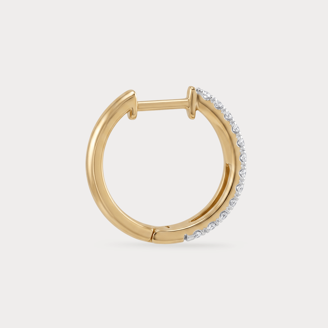 Sunwarm Hoop Diamond EarRing