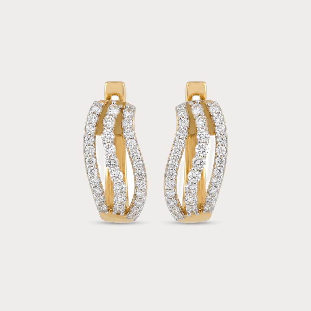 Circle of Light Diamond Hoop Earrings