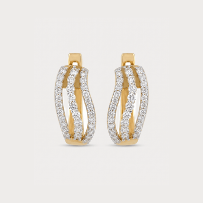 Circle of Light Diamond Hoop Earrings