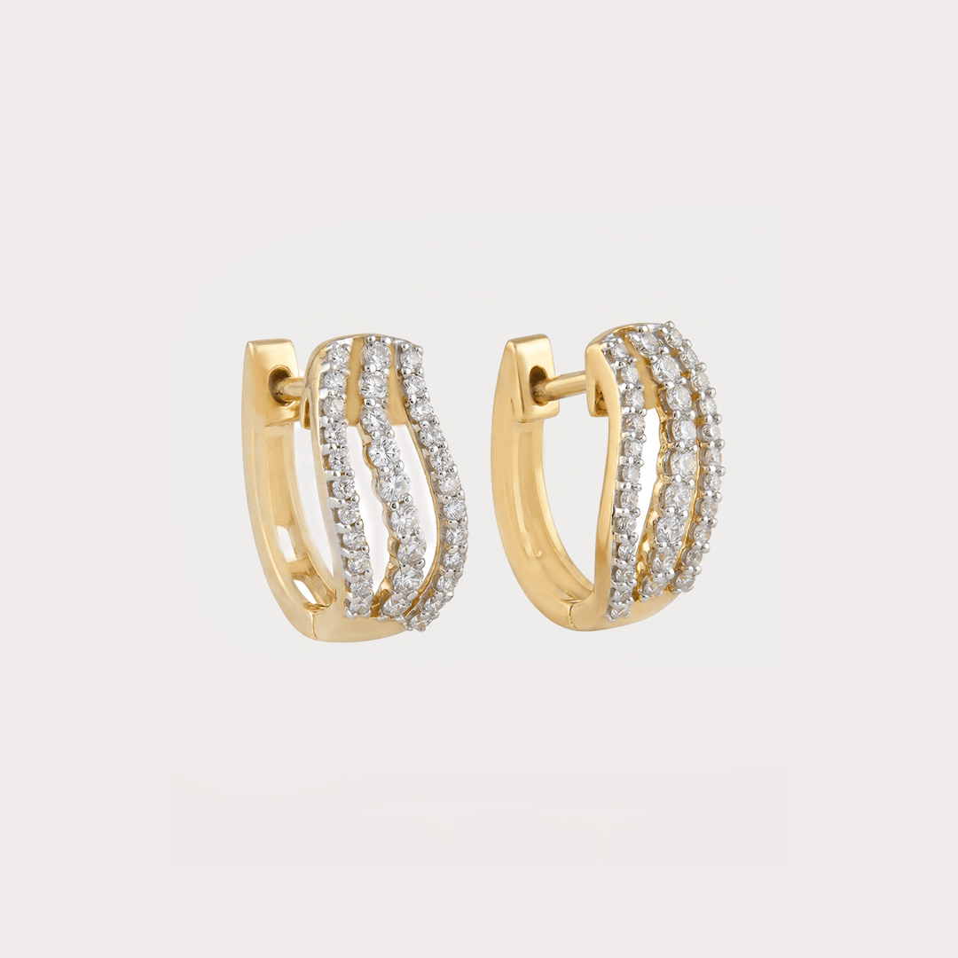 Circle of Light Diamond Hoop Earrings