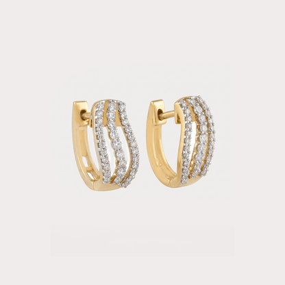 Circle of Light Diamond Hoop Earrings