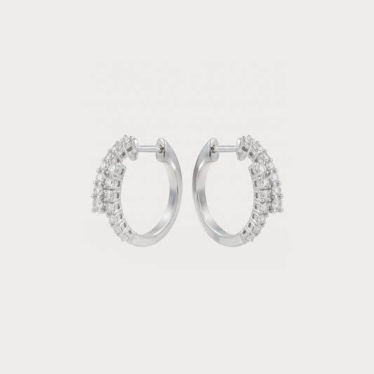 Curve Diamond Earrings