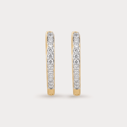 Glowcrest Diamond Hoop Earrings