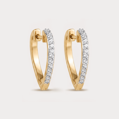Glowcrest Diamond Hoop Earrings