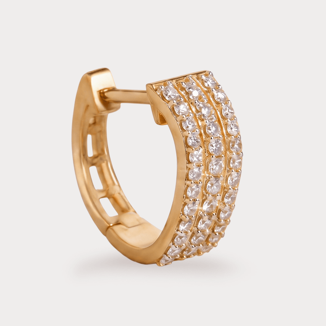Dayglow Hoop Diamond EarRing
