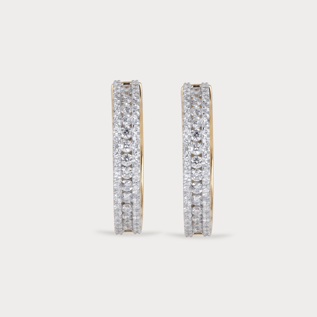 Brightfall Hoop Diamond EarRing