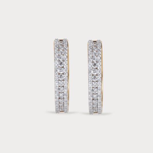 Brightfall Hoop Diamond Earrings