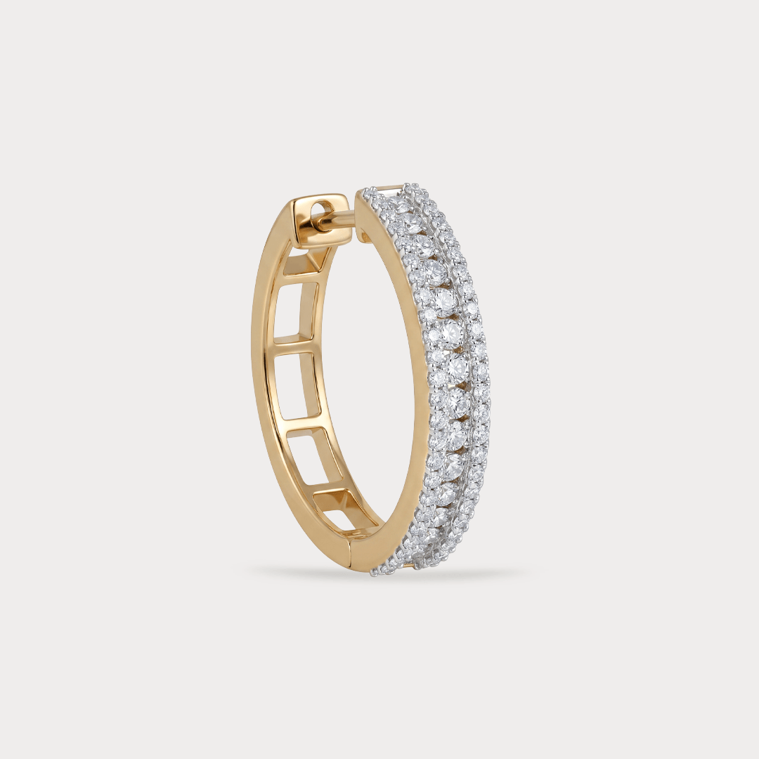 Brightfall Hoop Diamond EarRing