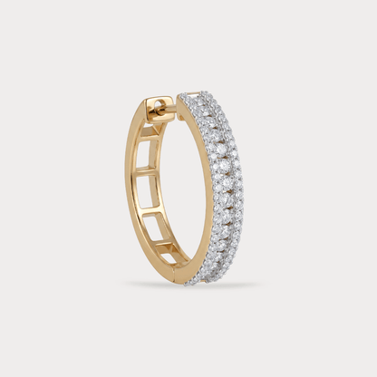 Brightfall Hoop Diamond EarRing