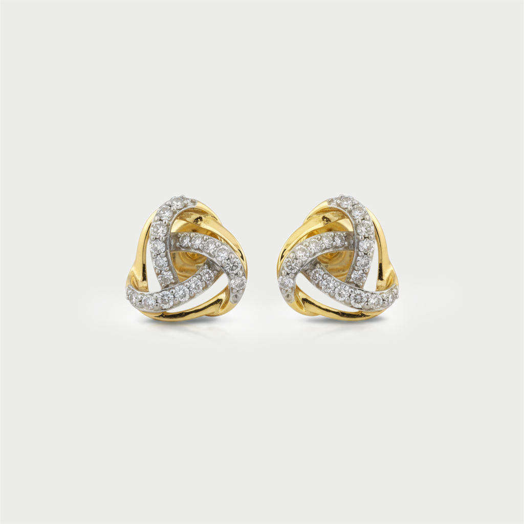 The Twisted Studs From The Promise Knot Collection