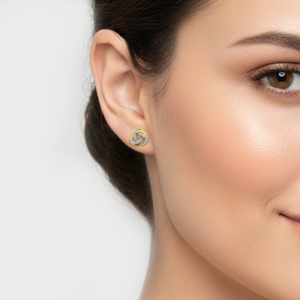 The Twisted Studs From The Promise Knot Collection