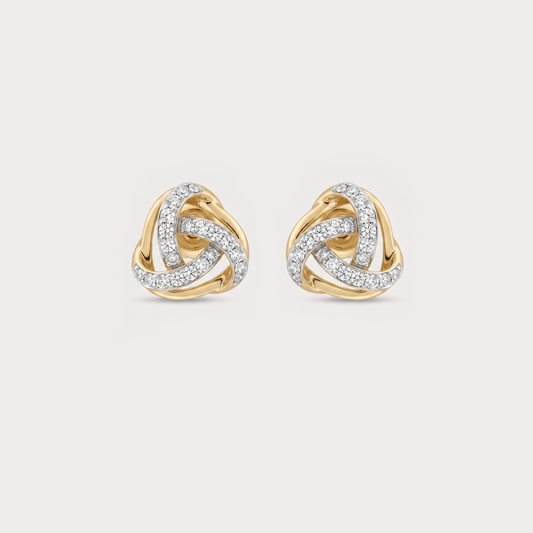 Twisted Diamond Studs