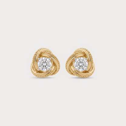 Intertwined Diamond Studs