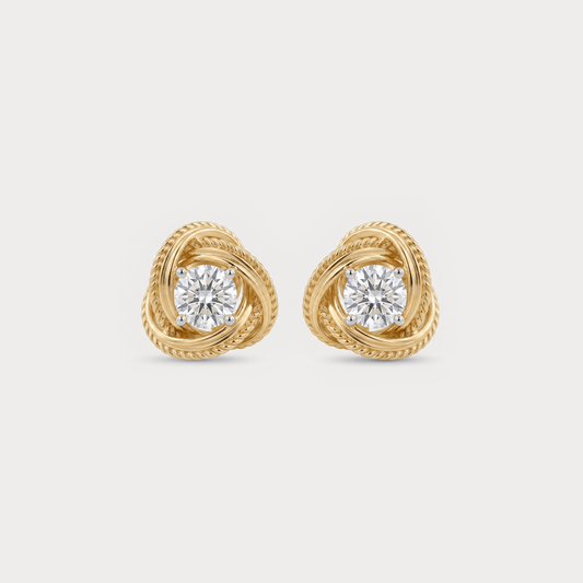 Intertwined Diamond Studs