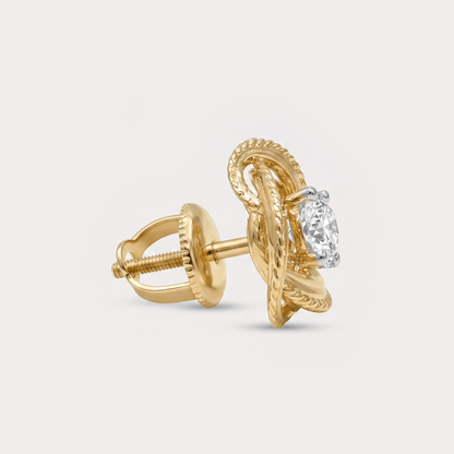 Intertwined Diamond Studs