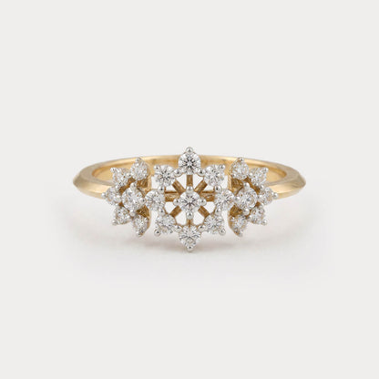 Primrose Floral Nakshatra Diamond Ring