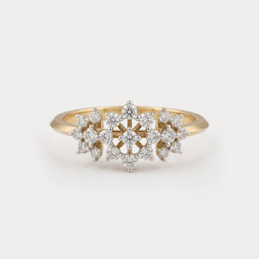 Primrose Floral Nakshatra Diamond Ring