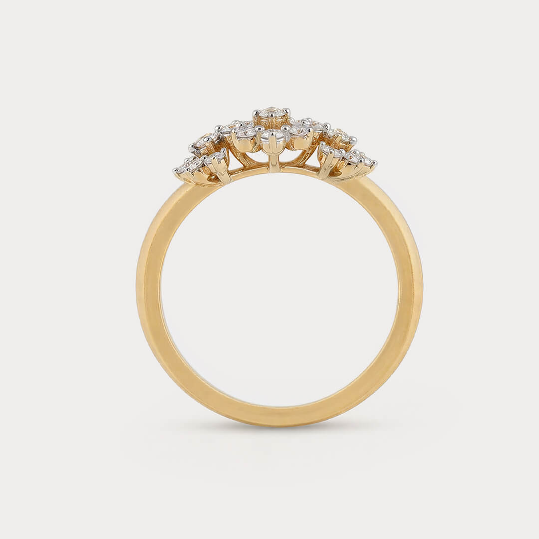 Primrose Floral Nakshatra Diamond Ring