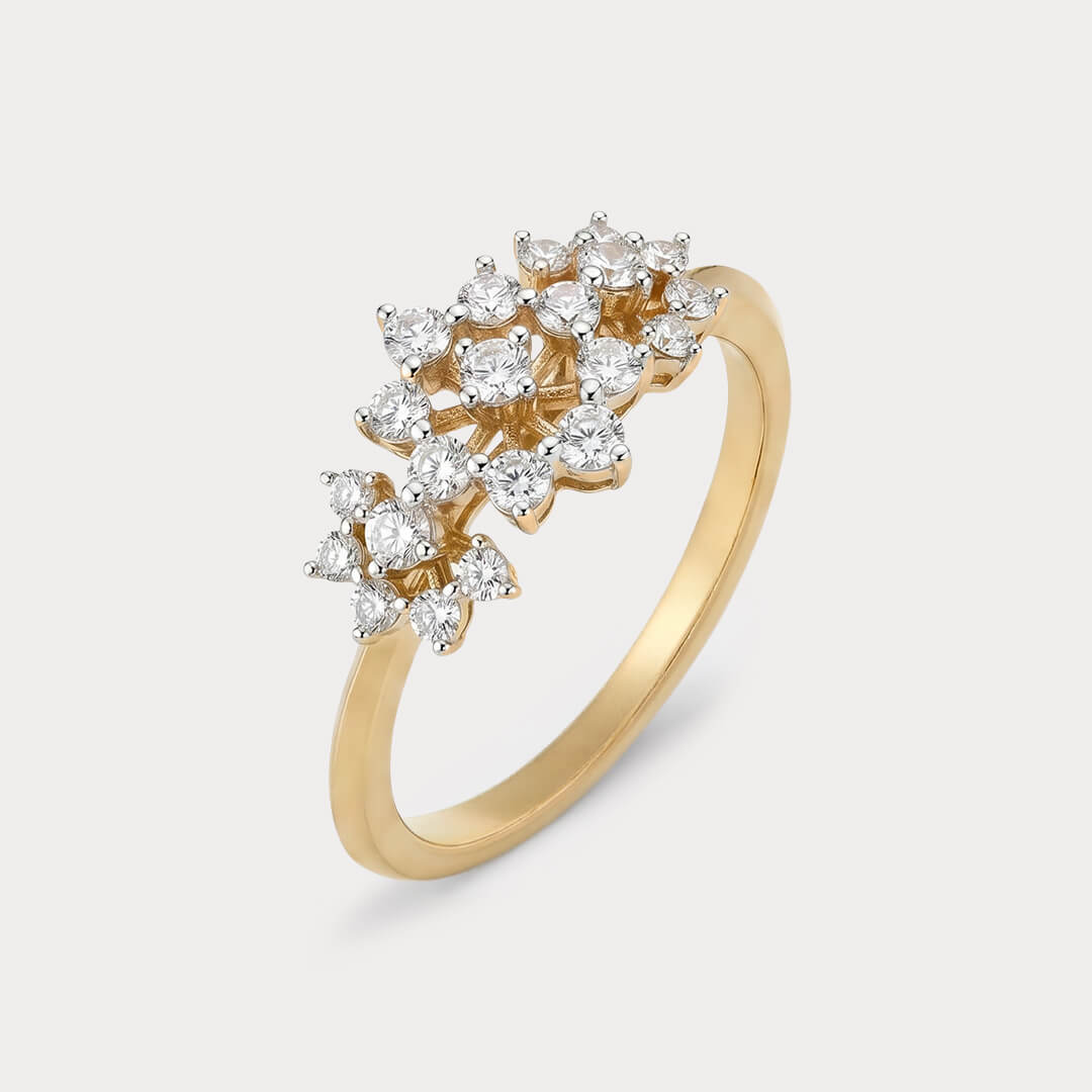 Primrose Floral Nakshatra Diamond Ring