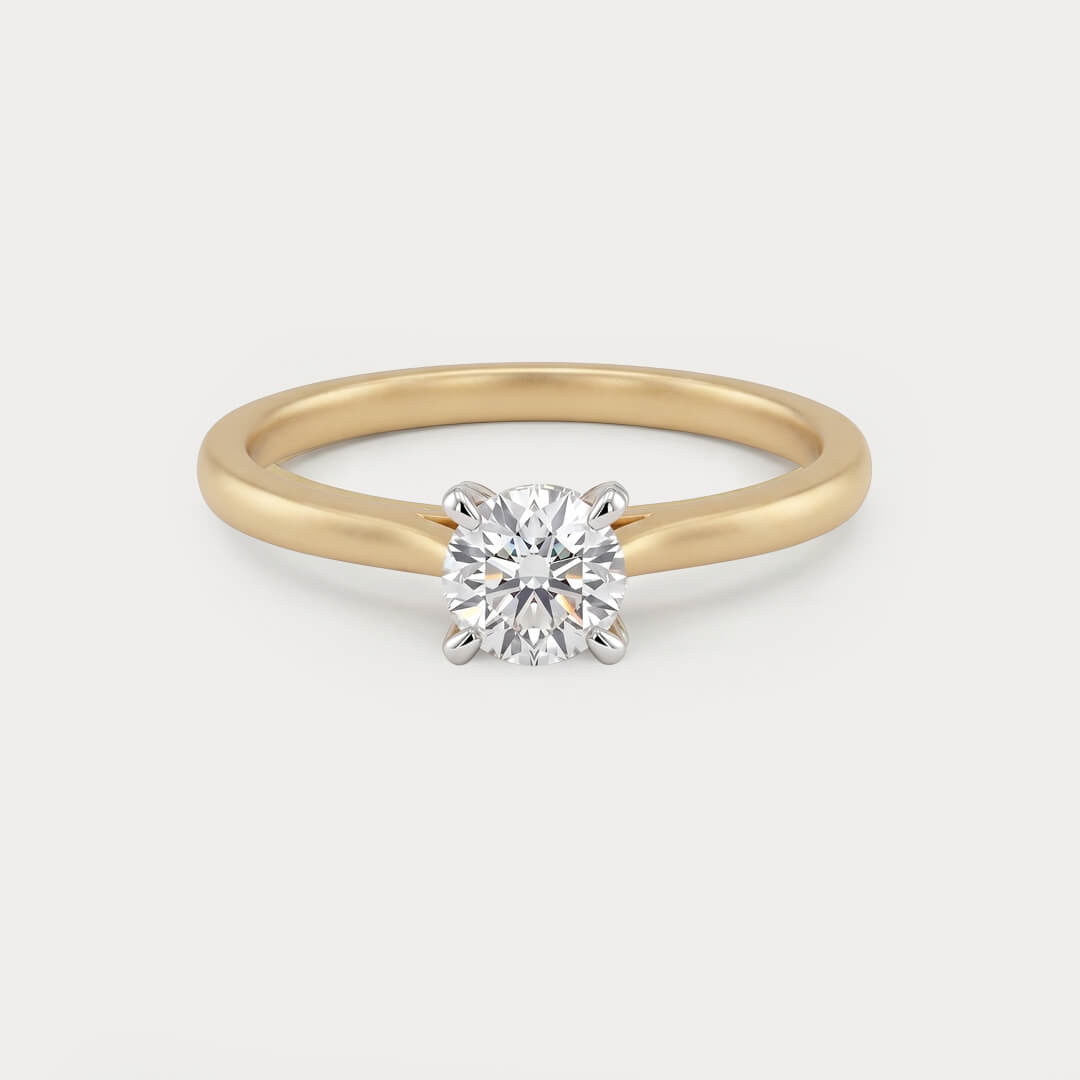 Sunfire Mini-Solitaire Diamond Ring