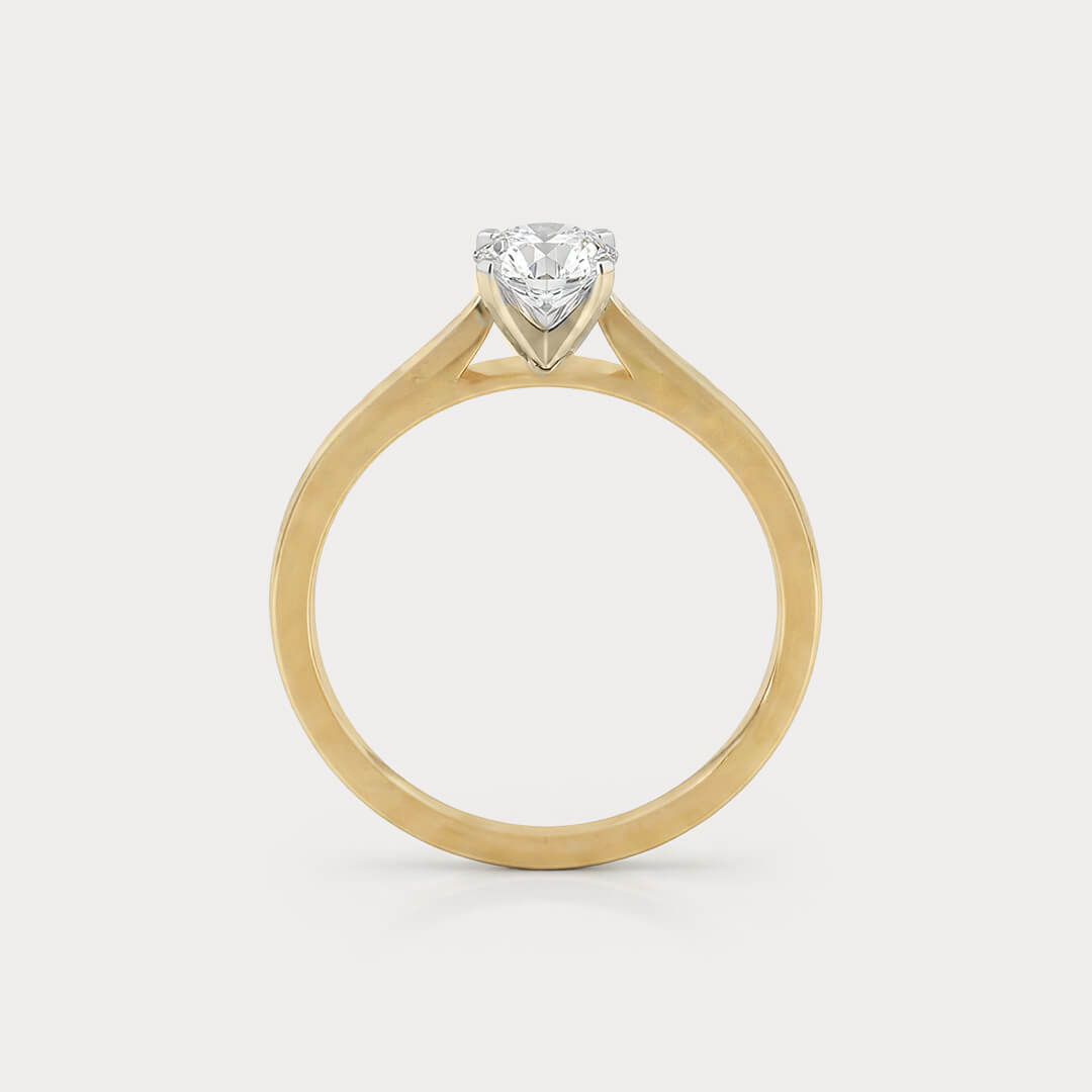 Sunfire Mini-Solitaire Diamond Ring