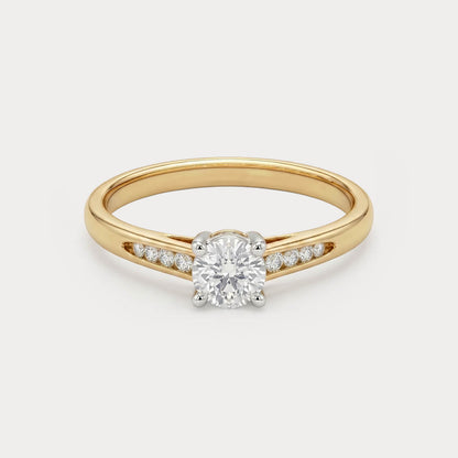 Glowspun Mini-Solitaire Diamond Ring