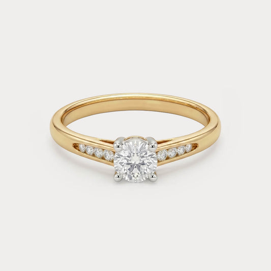 Glowspun Mini-Solitaire Diamond Ring