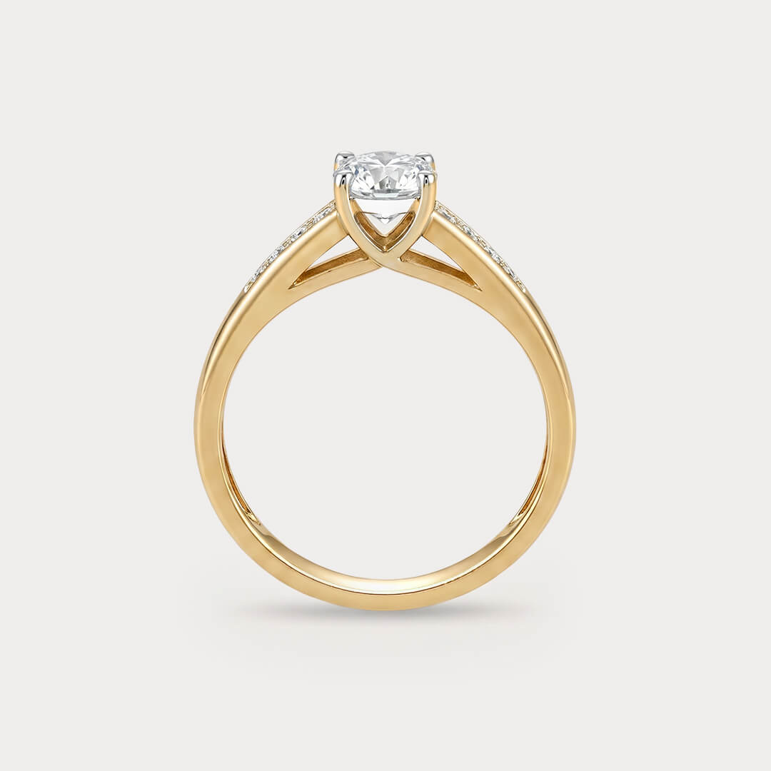 Glowspun Mini-Solitaire Diamond Ring