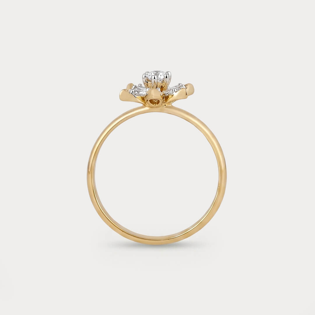 Birchlight Floral Nakshatra Diamond Ring