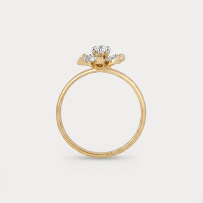 Birchlight Floral Nakshatra Diamond Ring