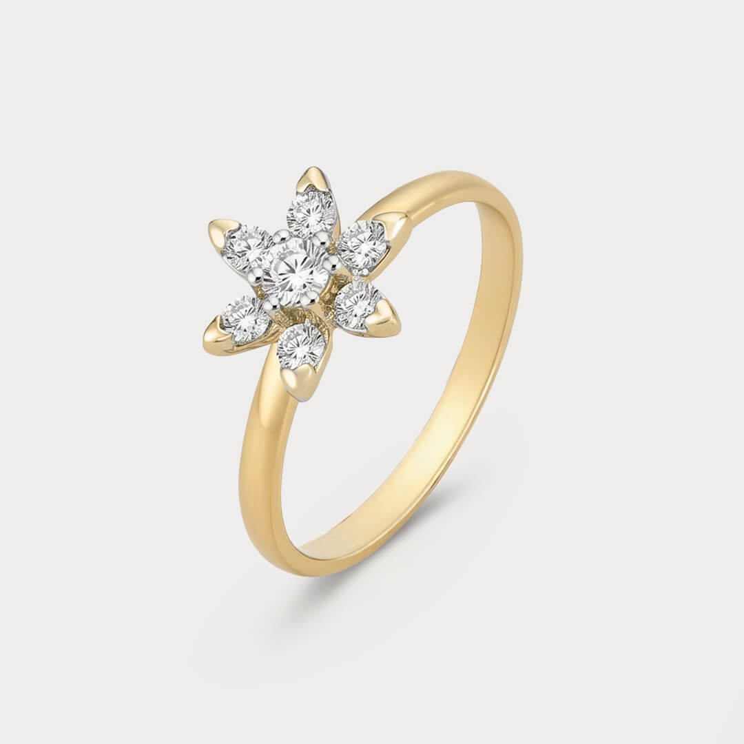 Birchlight Floral Nakshatra Diamond Ring
