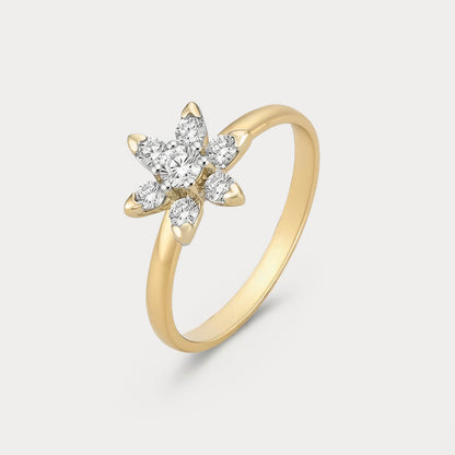 Birchlight Floral Nakshatra Diamond Ring