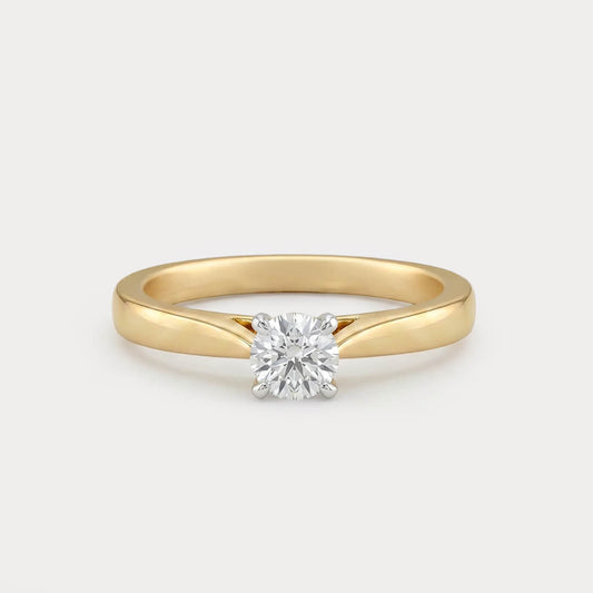 Lightborn Mini-Solitaire Diamond Ring