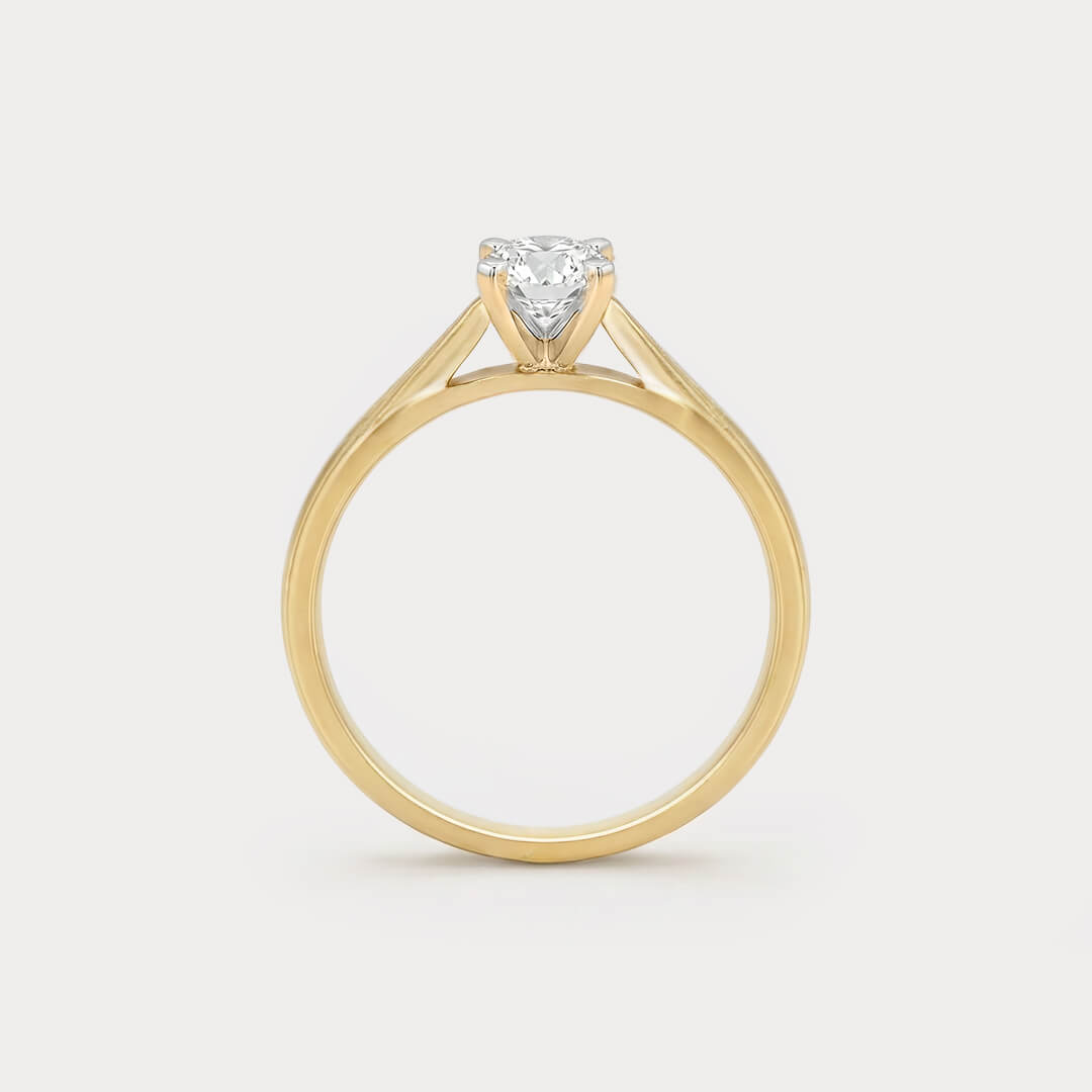 Lightborn Mini-Solitaire Diamond Ring
