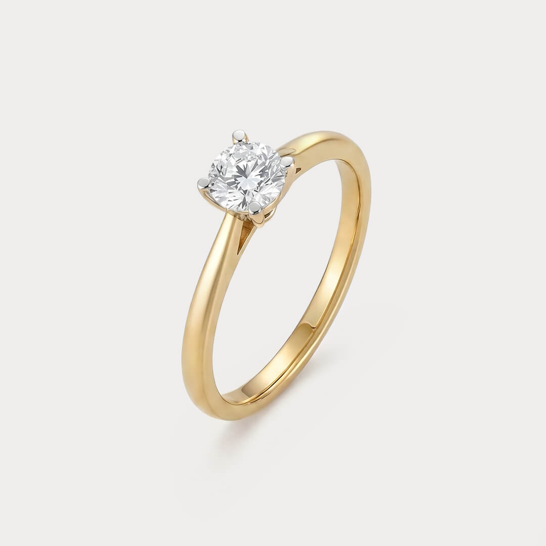 Lightborn Mini-Solitaire Diamond Ring