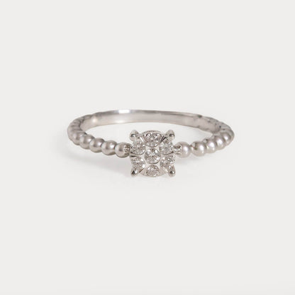 Sunkissed Cluster Diamond Ring