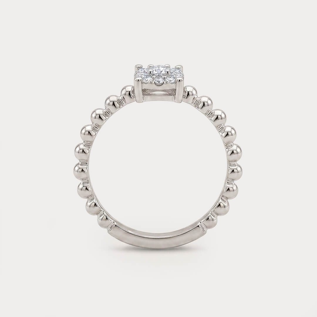 Sunkissed Cluster Diamond Ring