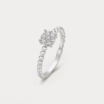Sunkissed Cluster Diamond Ring