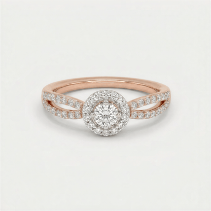 Windswept Diamond Ring